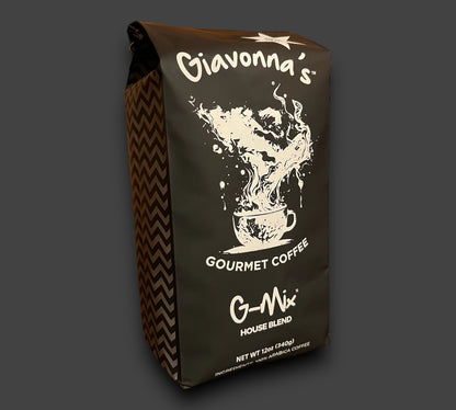 G-Mix House Blend 12 oz. ground coffee infused (NFZD) with 528Hz